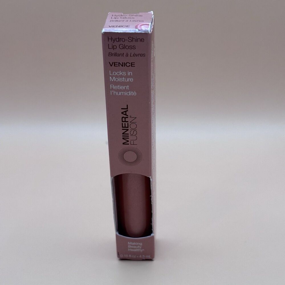 Mineral Fusion Hydro-Shine Lip Gloss Venice 0.15 Ounces Make up Lipstick